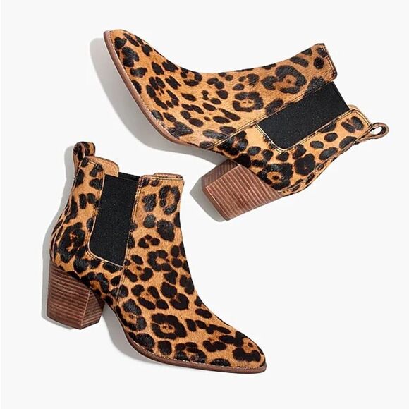madewell | The Regan Boot in Leopard Calf Hair - Picture 1 of 8